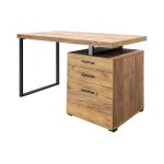 Bureau 3 tiroirs pied m�tal elton