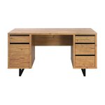 Bureau 4 tiroirs 1 porte sully pieds m�tal