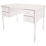 Bureau 4 tiroirs wood luck babushka blanc