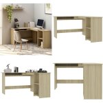 Vidaxl - bureau d'angle en forme de l ch�ne sonoma bois d'ing�nierie - bureau d'angle - bureau design ...