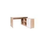 Bureau d'angle london - panneaux de particules - décor chene sonoma, blanc - 136 x 75 x 139 cm Bureau d'angle london - panneaux de particules - décor chene sonoma, blanc - 136 x 75 x 139 cm