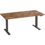 Bureau assis - debout, r�glable en hauteur, 160 x 80 cm, avec port usb - c, fonction m�moire 3 hauteurs, ...