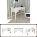 Bureau blanc à 5 tiroirs - bureau blanc - bureau moderne - meuble de bureau - bureau avec tiroirs - mobilier ... Bureau blanc à 5 tiroirs - bureau blanc - bureau moderne - meuble de bureau - bureau avec tiroirs - mobilier ...