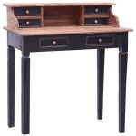 Bureau d'�criture et tiroirs 90x50x101 cm bois massif d'acajou