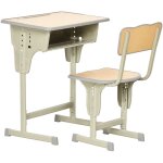 Bureau enfant avec chaise pour 6 - 12 ans, table d'�tude r�glable en hauteur, compartiment de rangement ...