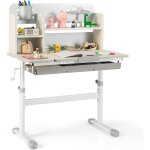 Costway bureau enfants avec r�glable en hauteur (50, 5 - 73 cm) & plateau inclinable(0 - 60�), table ...
