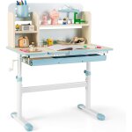Costway bureau enfants avec r�glable en hauteur (50, 5 - 73 cm) & plateau inclinable(0 - 60�), table ...
