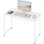 Bureau informatique woltu, 120x60 cm, table de bureau, bureau ordinateur, cadre en m�tal, bureau en bois ...