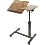 Haloyo - bureau mobile avec 4 roulettes, bureau haut, rglable en hauteur, poste de travail mobile, table ...