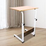 Bureau mobile pour ordinateur portable, r�glable en hauteur, 40 x 60 x 70 � 90 cm, avec roulettes, poste ...