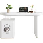 Bureau moderne avec niche pour animaux - mdf - 117x50x76 cm - laqué Bureau moderne avec niche pour animaux - mdf - 117x50x76 cm - laqué