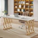Bureau d'ordinateur, 160 cm table de bureau informatique table d'�tude moderne pc table de travail , ...