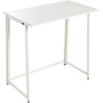 Bureau pliant rade office blanc ou ch�ne / blanc