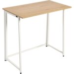 Miroytengo - bureau pliant rade office blanc ou ch�ne / blanc