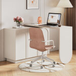 Bureau r�versible avec commode, bureau d'angle ou bureau informatique, 110 x 100 x h75 cm, blanc