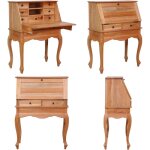 Bureau secrétaire 78x42x103 cm bois d'acajou massif - bureau vintage - bureau secretaire - meuble de ... Bureau secrétaire 78x42x103 cm bois d'acajou massif - bureau vintage - bureau secretaire - meuble de ...