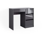 Vicco - bureau sherry, anthracite haute brillance, 90 x 40 cm