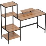 Bureau table d'ordinateur avec support d'écran, support d'unité centrale, table de bureau avec support ... Bureau table d'ordinateur avec support d'écran, support d'unité centrale, table de bureau avec support ...