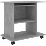 Helloshop26 - bureau table poste de travail meuble d'ordinateur informatique tude d'ordinateur 80 x ...