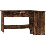 Helloshop26 - bureau table poste de travail meuble d'ordinateur informatique étude d'angle chêne fumé ... Helloshop26 - bureau table poste de travail meuble d'ordinateur informatique étude d'angle chêne fumé ...