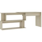 Bureau table poste de travail meuble d'ordinateur informatique étude d'angle chêne sonoma 200 x 50 x ... Bureau table poste de travail meuble d'ordinateur informatique étude d'angle chêne sonoma 200 x 50 x ...