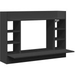 Helloshop26 - bureau table poste de travail meuble d'ordinateur informatique tude mural 105 x 48 x 75 ...