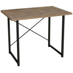 Bureau ustando ch�ne m�lamin� - m�tal noir 90x60x72 cm