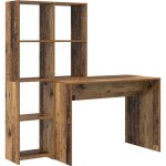 Bureau bois ancien 138. 5 x 55 x 143 cm bois d'ingnierie vidaxl