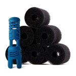 Buse anti - projection avec 6 brosses en mousse pour robot piscine polaris 280, quivalent  la tail ...