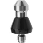 Buse haute pression en acier inoxydable connecteur rapide de 1 / 4 pouces buse de jet d'�gout pour nettoyeur ...