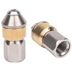 [jamais utilis�] buse de nettoyage de tuyaux rotative pointue, buse de nettoyage de tuyaux rotative en ...