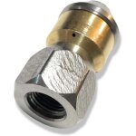 Buse rotative de nettoyage de canalisations 1 / 8' ig pour nettoyeur haute pression - compatible avec ...