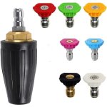 Buse turbo pour nettoyeur haute pression, buse rotative et 7 pointes, raccord rapide 1 / 4', 4000 psi, ...