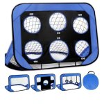 But de football pliable pour enfants, avec sac de transport, 4 modes, 120 x 80 x 80 cm, pour jardin, ...