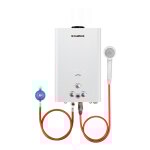 Chauffe - eau à gaz instantanés propane / butane 16l, chauffe - eau à gaz extérieur 32kw blanc pour les ... Chauffe - eau à gaz instantanés propane / butane 16l, chauffe - eau à gaz extérieur 32kw blanc pour les ...