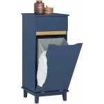 Sobuy - bzr114 - b armoire  linge meuble bas de salle de bain corbeille  linge meuble de rangement ...