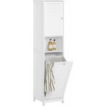 Sobuy - colonne de salle de bain avec panier à linge amovible, 1 porte, 1 tiroir et espace de rangement, ... Sobuy - colonne de salle de bain avec panier à linge amovible, 1 porte, 1 tiroir et espace de rangement, ...
