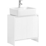 Sobuy bzr157 - w meuble sous lavabo, meuble sous vasque, meuble salle de bain avec 2 portes et 2 Étages, ... Sobuy bzr157 - w meuble sous lavabo, meuble sous vasque, meuble salle de bain avec 2 portes et 2 Étages, ...
