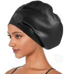 C bonnet de bain bonnet de bain cheveux femme long bonnets de piscine silicone impermable de qualit suprieure ...