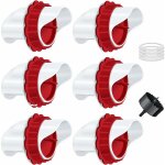 C mangeoire poules, mangeoire poule automatique, 6 ports diy mangeoire  volaille gravit kit pour seaux ...