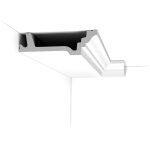 C305 corniche plafond orac decor - 4, 5x15, 5x200cm (h x p x l) - moulure dcorative polyurthane carton ...