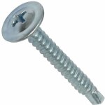 C44742 - lot de 100 - vis � t�le autoperceuse - � t�te large bomb�e - �4. 2x32mm - en acier zingu� - ...