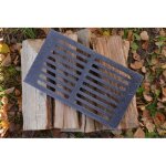 Grille de barbecue en fonte 33 x 19 cm ? �paisseur 0, 5 - 1, 2 cm ? pour po�les, inserts, chemin�es et ...