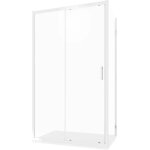 Cabine de douche 70x100 cm porte coulissante et paroi fixe profil�s en aluminium chrom� verre tremp� ...