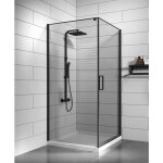 Badplaats - cabine de douche alava - 90 x 90 x 190 cm noir - v Badplaats - cabine de douche alava - 90 x 90 x 190 cm noir - v