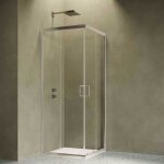 Siro - cabine de douche d'angle 70x70 cm avec 2 portes
