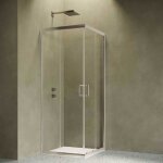 Siro - cabine de douche d'angle 90x90 cm avec 2 portes