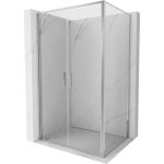 Cabine de douche battante mexen exo 80 x 100 cm, transparente, chrome - 814 - 080 - 100 - 01 - 00