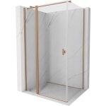 Cabine de douche � charni�re mexen mist t 80 x 100 cm, transparent, cuivre bross� - 8a4t - 080 - 100 ...