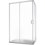 Cabine de douche coulissante 70x100 cm aluminium verre chrom� 6 mm moul� h185 - r�versible mod. tonga ...
